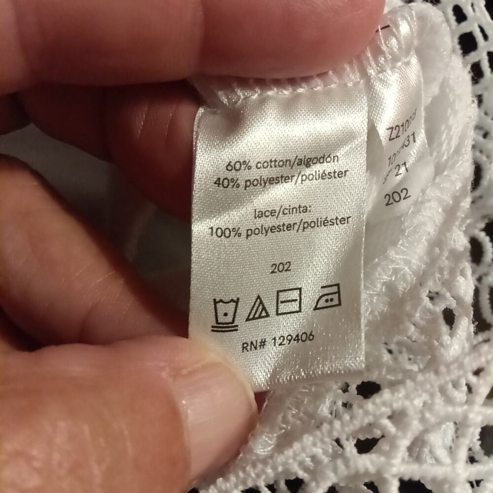 Venus Overall Skirt Lace Hem Sz. Med. Festival Boho Cottage core - Picture 3 of 7